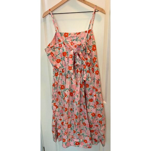Free Assembly Women's Floral Tiered Midi Dress with Tie Back Size XXL - Picture 5 of 15